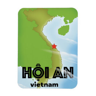 Magnet Flexible Affiche de voyage Hoi An Vietnam impression d'art