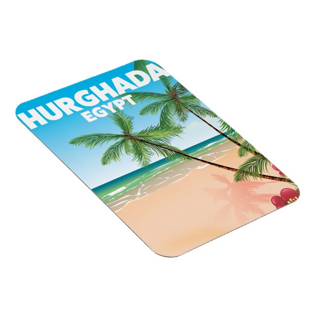 Magnet Flexible Affiche de voyage Hurghada Egypte (Côté Droit)