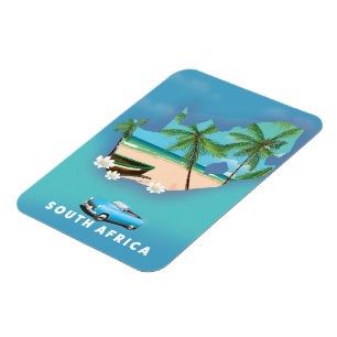 Magnet Flexible Affiche de voyage illustration carte d'Afrique du