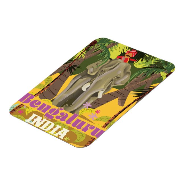 Magnet Flexible Affiche de voyage indienne du Bengaluru (Côté Gauche)