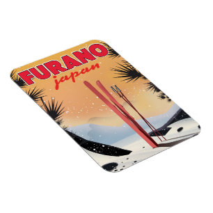 Magnet Flexible Affiche de voyage japonaise Furano.