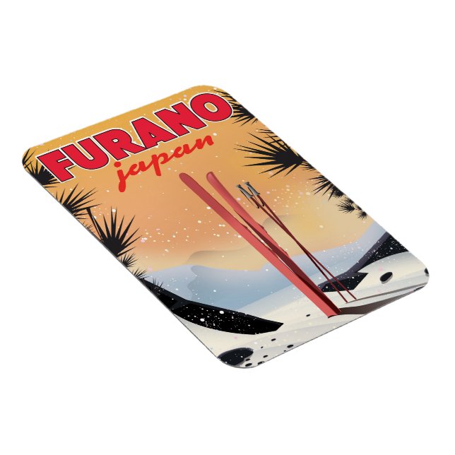 Magnet Flexible Affiche de voyage japonaise Furano. (Côté Droit)