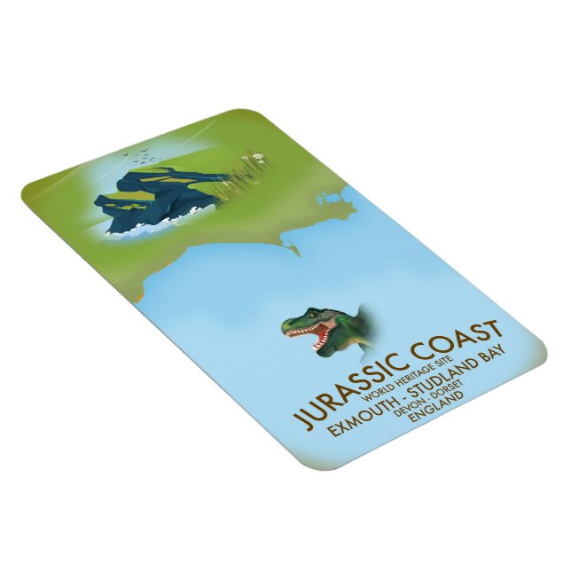 Magnet Flexible Affiche de voyage Jurassic Coast Angleterre côte s (Côté Droit)