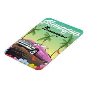 Magnet Flexible Affiche de voyage Managua - Nicaragua