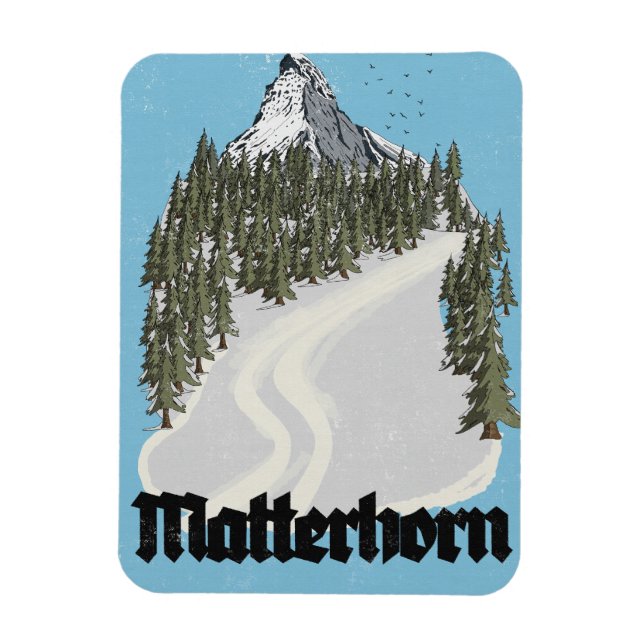 Magnet Flexible Affiche de voyage Matterhorn Suisse (Vertical)