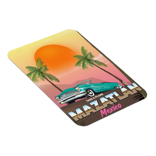 Magnet Flexible Affiche de voyage Mazatlán Mexique (Côté Droit)
