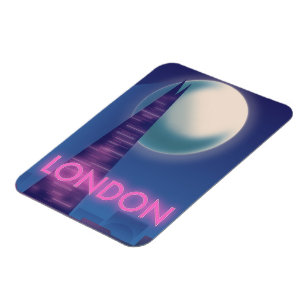 Magnet Flexible Affiche de voyage Neon Londres