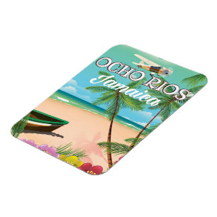 Magnet Flexible Affiche de voyage Ocho Rios Jamaïque
