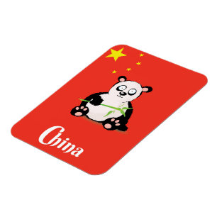 Magnet Flexible Affiche de voyage Panda Chine.