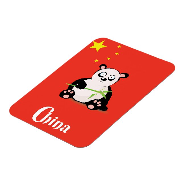 Magnet Flexible Affiche de voyage Panda Chine. (Côté Gauche)