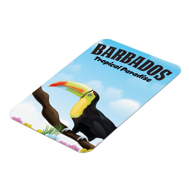 Magnet Flexible Affiche de voyage Paradis tropical de la Barbade (Côté Gauche)