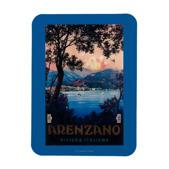 Magnet Flexible Affiche de voyage Riviera italienne (Vertical)