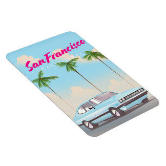 Magnet Flexible Affiche de voyage San Francisco California Tropica