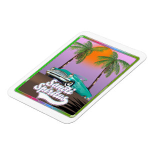Magnet Flexible affiche de voyage Sancti Spiritus Cuba.