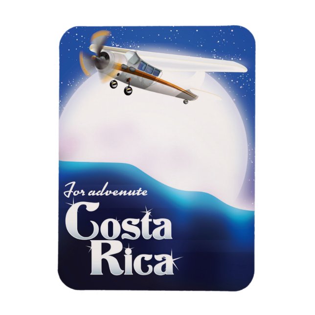 Magnet Flexible Affiche de voyage sur la lune d'aventure au Costa  (Vertical)