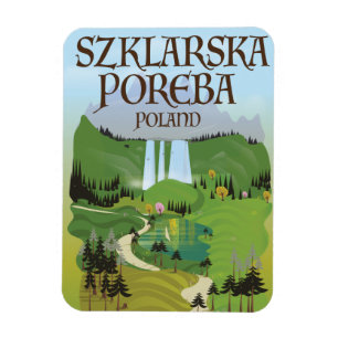 Magnet Flexible Affiche de voyage Szklarska Poreba‎ Pologne