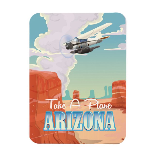Magnet Flexible Affiche de voyage vintage Arizona (Vertical)