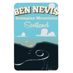Magnet Flexible Affiche de voyage vintage Ben Nevis