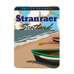 Magnet Flexible affiche de voyage vintage de Stranraer Écosse