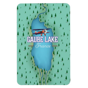 Magnet Flexible Affiche de voyage vintage du lac de Gaube France