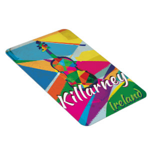 Magnet Flexible Affiche de voyage vintage Killarney Irlande