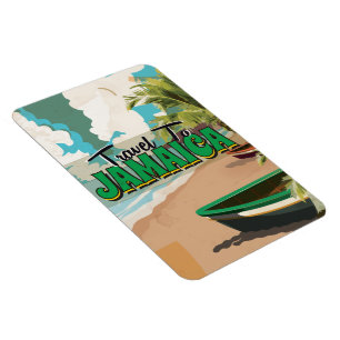Magnet Flexible Affiche de voyage vintage mariage Jamaïque