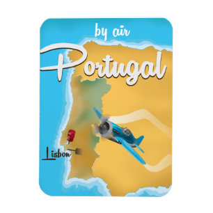 Magnet Flexible Affiche de voyage vintage Portugal
