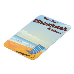 Magnet Flexible Affiche de voyage vintage Stranraer Écosse