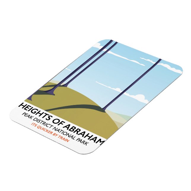 Magnet Flexible Affiche du district ferroviaire des hauteurs d'Abr (Côté Gauche)