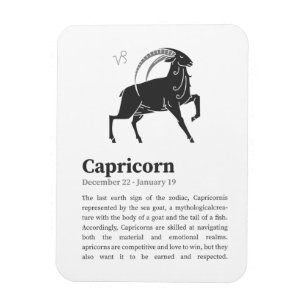 Magnet Flexible Affiche du symbole Zodiac Capricorn