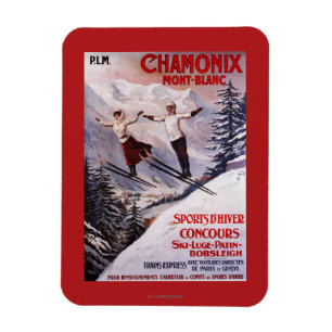 Magnet Flexible Affiche promotionnelle ski