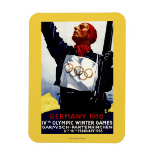 Magnet Flexible Affiche publicitaire des Jeux olympiques d'hiver d