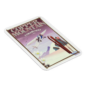 Magnet Flexible Affiche vintage Copper Mountain colorado