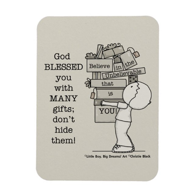 Magnet Flexible Afficher vos cadeaux (Vertical)