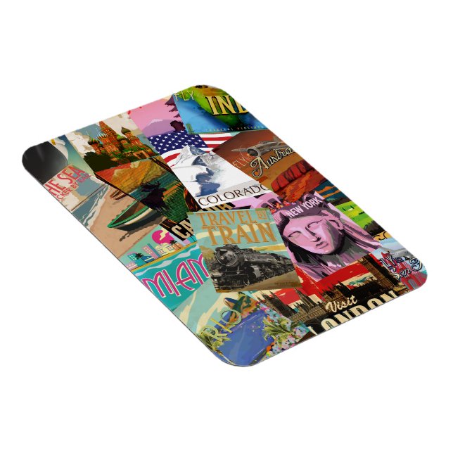 Magnet Flexible Affiches Vintage voyage (Côté Droit)