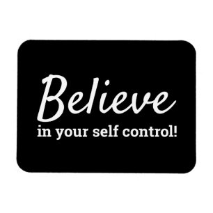 Magnet Flexible Affirmation de contrôle de soi pour un régime, Cro
