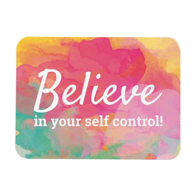 Magnet Flexible Affirmation de régime Croyez en votre maîtrise de  (Horizontal)