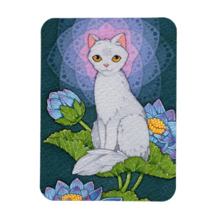 Magnet Flexible Affirmation d'Oracle de chats d'imaginaire -