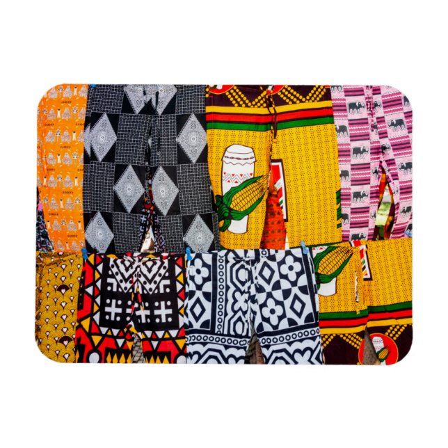 Magnet Flexible Africa, Angola, Benguela. Brightly Colored Pants (Horizontal)
