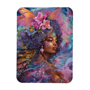 Magnet Flexible African American Black Goddess Queen Imaginaire Ar