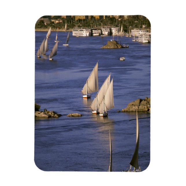 Magnet Flexible Afrique, Egypte, Haute-Egypte, Assouan. Feluccas (Vertical)