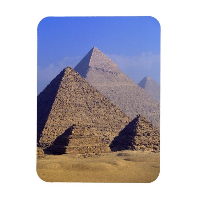 Magnet Flexible Afrique, Égypte, Le Caire, Gizeh. Grandes pyramide (Vertical)