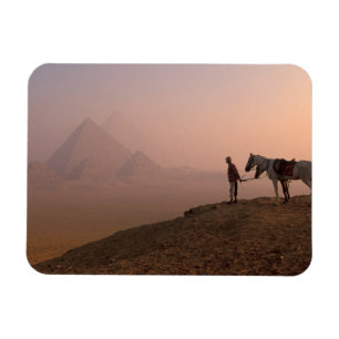 Magnet Flexible Afrique, Egypte, Le Caire, Gizeh, pyramides de Giz
