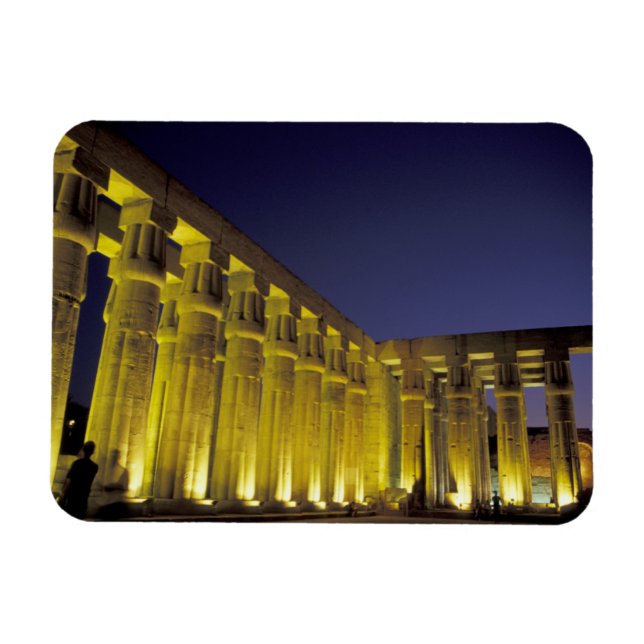 Magnet Flexible Afrique, Egypte, Louxor. Cour solaire d'Amenhotep (Horizontal)