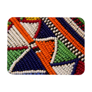 Magnet Flexible Afrique, Kenya. Perles Tribales Maasai