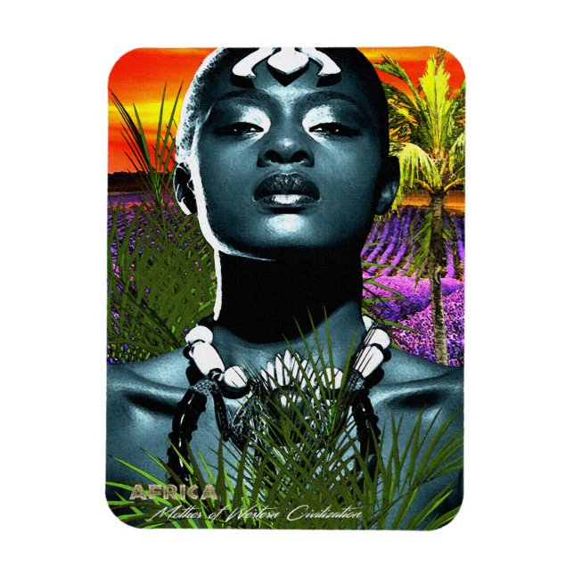 Magnet Flexible Afrique Mère de la civilisation occidentale (Vertical)