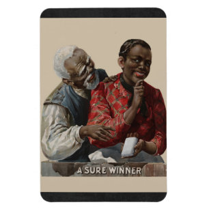 Magnet Flexible Afro-américain 1895 d'annonce de cigare de cru