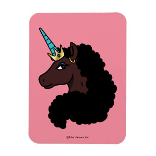 Magnet Flexible Afro Unicorn   Magique