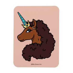 Magnet Flexible Afro Unicorn   Unique