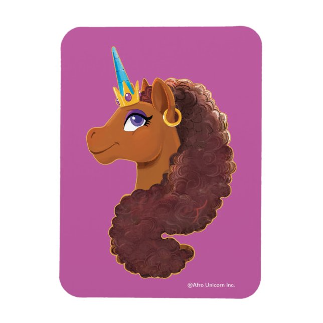 Magnet Flexible Afro Unicorn | Unique (Vertical)